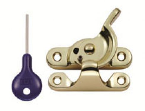 Click Here To Enlarge This Photo Of AA40LCK - Carlisle Brass Locking Sash Fastener &lpar;Fitch Pattern&rpar; Polished Brass