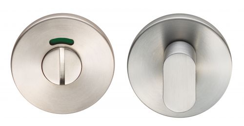 Click Here To Enlarge This Photo Of CST1018SSS - Carlisle Brass Eurospec Stainless Steel WC Thumbturn & Coin Release c&sol;w Spare Non-Indicator Rose Satin Stainless Steel