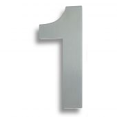 NUM10171SSS - Carlisle Brass Eurospec Numeral '1' &lpar;178mm&rpar; Concealed Pin Fix &lpar;Grade 316&rpar; Satin Stainless Steel
