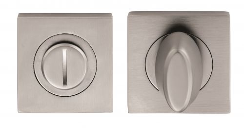 Click Here To Enlarge This Photo Of SZM004SQSC - Carlisle Brass Serozzetta Turn & Release on Square Rose &lpar;Concealed Fix&rpar; Satin Chrome