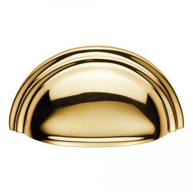 Click Here To Enlarge This Photo Of C47PB - Carlisle Brass Fingertip Design Victorian Cup Pull 76mm Polished Brass