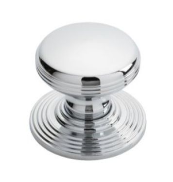 Click Here To Enlarge This Photo Of DK49CCP - Carlisle Brass Delamain Ringed Knob 35mm Polished Chrome