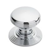 DK49CCP - Carlisle Brass Delamain Ringed Knob 35mm Polished Chrome