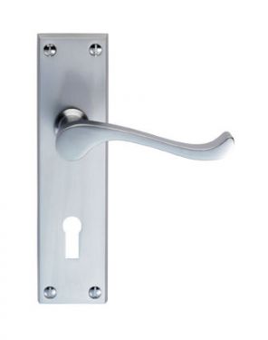 Click Here To Enlarge This Photo Of CBS54SC - Carlisle Brass Victorian Scroll Lever Lock Furniture &lpar;Contract Range&rpar; Satin Chrome
