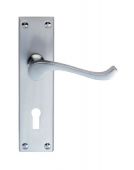 CBS54SC - Carlisle Brass Victorian Scroll Lever Lock Furniture &lpar;Contract Range&rpar; Satin Chrome