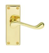 CBS55 - Carlisle Brass Victorian Scroll Lever Latch Furniture &lpar;Contract Range&rpar; Polished Brass