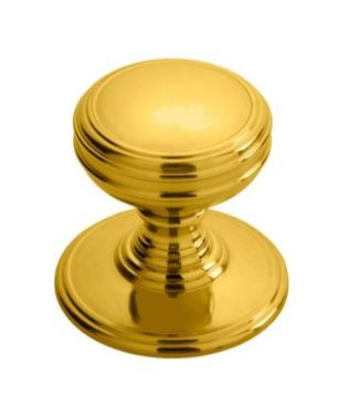 Click Here To Enlarge This Photo Of DK47D - Carlisle Brass Delamain Plain Knob 38mm Polished Brass