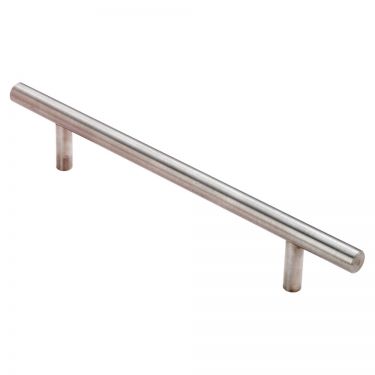 Click Here To Enlarge This Photo Of FTD410BSS - Carlisle Brass Fingertip Design 10mm Stainless Steel T-Bar Handle &lpar;128mm c&sol;c&rpar; 178mm Satin Stainless Steel