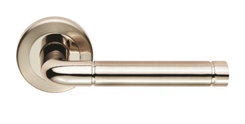 Click Here To Enlarge This Photo Of SZR040PNSN - Carlisle Brass Serozzetta 'Quaranta' Lever on Rose Satin Nickel&sol;Polished Nickel
