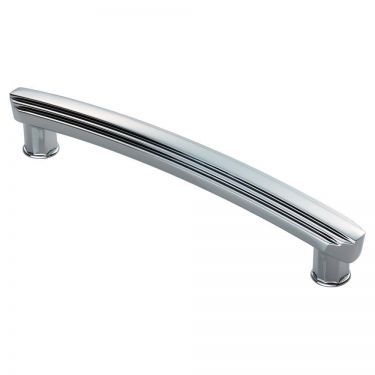 Click Here To Enlarge This Photo Of ADR502CCP - Carlisle Brass Fingertip Design Art Deco Handle &lpar;160mm c&sol;c&rpar; 190mm Polished Chrome