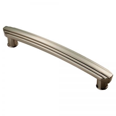 Click Here To Enlarge This Photo Of ADR502CSN - Carlisle Brass Fingertip Design Art Deco Handle &lpar;160mm c&sol;c&rpar; 190mm Satin Nickel