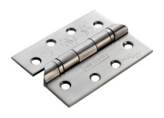 HIN1433HT&sol;13SSS - Carlisle Brass Eurospec 102mm x 76mm x 3mm Grade 13 Ball Bearing Hospital Tip &lpar;Anti Ligature&rpar; Hinges Satin Stainless Steel