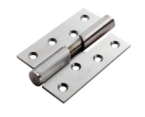 Click Here To Enlarge This Photo Of RBH1433RIG&sol;SSS - Carlisle Brass Eurospec 102mm x 76mm x 3mm Rising Butt Hinges &lpar;Right Hand&rpar; Satin Stainless Steel