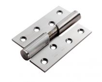 RBH1433RIG&sol;SSS - Carlisle Brass Eurospec 102mm x 76mm x 3mm Rising Butt Hinges &lpar;Right Hand&rpar; Satin Stainless Steel