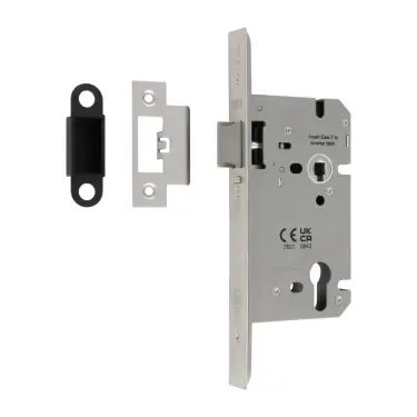 Click Here To Enlarge This Photo Of DLS7260NLASSS - Carlisle Brass Eurospec Din Euro Anti-Thrust Nightlatch 60mm &lpar;72mm c&sol;c&rpar; Satin Stainless Steel