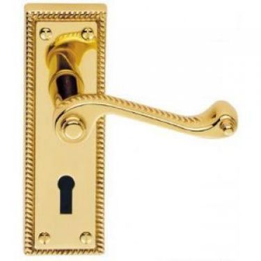 Click Here To Enlarge This Photo Of CBG1 - Carlisle Brass Georgian Lever Lock Furniture &lpar;Contract Range&rpar; Polished Brass