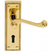 CBG1 - Carlisle Brass Georgian Lever Lock Furniture &lpar;Contract Range&rpar; Polished Brass