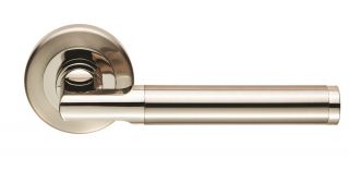 SZR060PNSN - Carlisle Brass Serozzetta 'Sessanta'  Lever on Rose Satin Nickel&sol;Polished Nickel