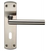 CSLP1162P&sol;SSS - Carlisle Brass Eurospec Mitred Lock Levers on 172 x 44mm Backplate Satin Stainless Steel