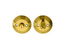 DK12 - Carlisle Brass Delamain Turn & Release  &lpar;Face Fix&rpar; Polished Brass