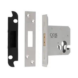 EDS5030SSS - Carlisle Brass Eurospec Easi-T 76mm Euro Profile Deadlock Satin Stainless Steel