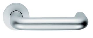 LRS9000SAA - Carlisle Brass Eurospec 22mm Dia&period; Round Bar Safety Lever on Rose - Satin Anodised Aluminium