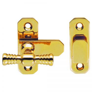 Click Here To Enlarge This Photo Of WF13 - Carlisle Brass Fingertip Design T-Handle Fastener Polished Brass