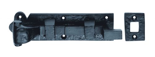Click Here To Enlarge This Photo Of LF5563C - Carlisle Brass Ludlow Foundries Cranked Door Bolt 203mm Antique Black