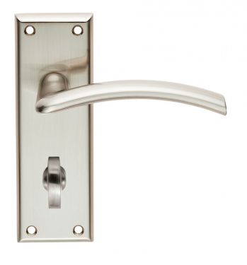 Click Here To Enlarge This Photo Of SZR033SN - Carlisle Brass Serozzetta 'Trenta' Lever on Bathroom Backplate &lpar;57mm c&sol;c&rpar; Satin Nickel