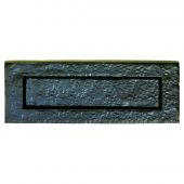 LF5524 - Carlisle Brass Ludlow Foundries Traditional Letter Plate - Black Antique - Size&colon; 268x91mm - c&sol;c&colon; 233mm - Aperture&colon; 196x46mm