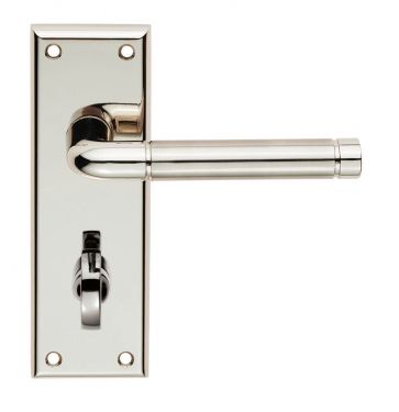 Click Here To Enlarge This Photo Of SZR043PNSN - Carlisle Brass Serozzetta 'Quaranta' Lever on Bathroom Backplate &lpar;57mm c&sol;c&rpar; Satin Nickel&sol;Polished Nickel