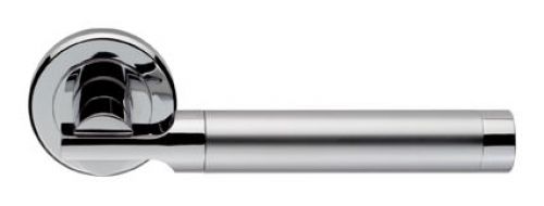 Click Here To Enlarge This Photo Of SZM110SCCP - Carlisle Brass Serozzetta 'Azul' Lever on Round Rose Satin Chrome&sol;Polished Chrome