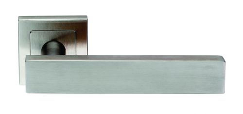 Click Here To Enlarge This Photo Of SSL1403SSS - Carlisle Brass Eurospec 'Carla' Designer Lever on Square Rose &lpar;G304&rpar; Satin Stainless Steel