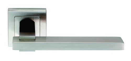 Click Here To Enlarge This Photo Of SSL1402SSS - Carlisle Brass Eurospec 'Tange' Designer Lever on Square Rose &lpar;G304&rpar; Satin Stainless Steel