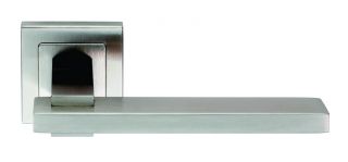 SSL1402SSS - Carlisle Brass Eurospec 'Tange' Designer Lever on Square Rose &lpar;G304&rpar; Satin Stainless Steel
