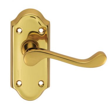 Click Here To Enlarge This Photo Of DL16 - Carlisle Brass 'Ashtead' Lever Latch Short Plate Furniture Polished Brass