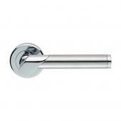 ZIN3139PC&sol;SC - Carlisle Brass Serozzetta 'Irwin' Lever on Round Rose Concealed Fix Satin Chrome&sol;Polished Chrome