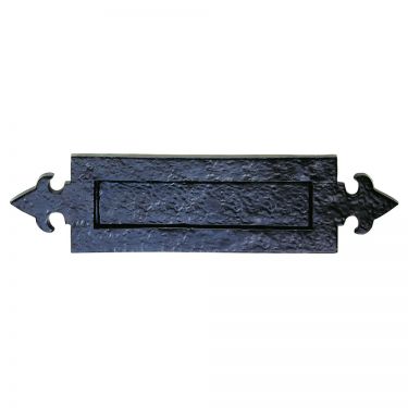 Click Here To Enlarge This Photo Of LF5525 - Carlisle Brass Ludlow Foundries - Fleur De Lys Letter Plate - Black Antique - Size&colon; 365x90mm - c&sol;c&colon; 233mm - Aperture&colon; 198x45mm