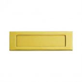 M36SPVD - Carlisle Brass Victorian Letter Plate &lpar;PVD Stainless Brass&rpar; Size&colon; 255x80mm - c&sol;c&colon; 219mm - Aperture&colon; 184x40mm