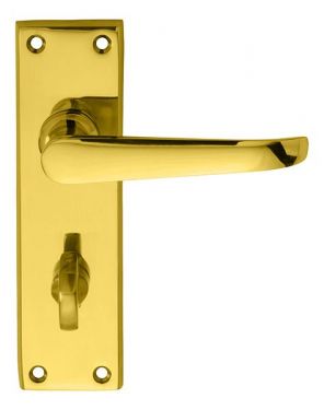 Click Here To Enlarge This Photo Of DL30WC - Carlisle Brass 'Ascot' Heavy Victorian Lever Bathroom Furniture Polished Brass