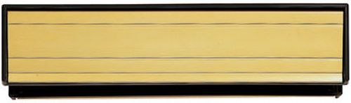 Click Here To Enlarge This Photo Of SL2 - Carlisle Brass Sleeved Letter Plate to suit Doors 35mm to 64mm Thick &lpar;Gold Anodised Aluminium&rpar; Size&colon; 300x69mm - c&sol;c&colon; 275mm - Aperture&colon; 260x37mm
