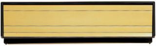 SL2 - Carlisle Brass Sleeved Letter Plate to suit Doors 35mm to 64mm Thick &lpar;Gold Anodised Aluminium&rpar; Size&colon; 300x69mm - c&sol;c&colon; 275mm - Aperture&colon; 260x37mm