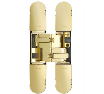 Click Here To Enlarge This Photo Of CI001129OTT00 - Carlisle Brass CEAM 1129 3D Concealed Hinge 100 x 22mm &lpar;Max 25kg per 2 hinges&comma; 40 kg per 3 hinges&rpar; Polished Brass