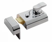 RCN8360PC - Carlisle Brass Eurospec Rim Cylinder Deadlocking Nightlatch 60mm c&sol;w Cylinder Polished Chrome