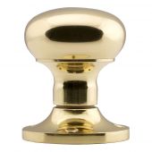 M35US - Carlisle Brass Manital Victorian Mushroom Mortice Knob Set &lpar;Unsprung&rpar; Polished Brass