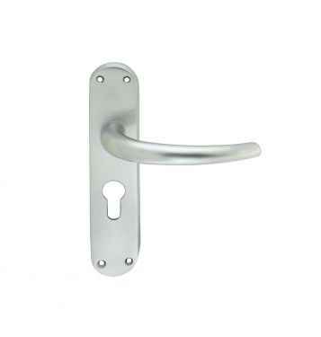Click Here To Enlarge This Photo Of EL31YSC - Carlisle Brass Manital 'Lilla' Euro Profile Lock Lever Handles &lpar;47&period;5mm c&sol;c&rpar; Satin Chrome
