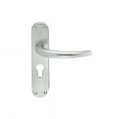 EL31YSC - Carlisle Brass Manital 'Lilla' Euro Profile Lock Lever Handles &lpar;47&period;5mm c&sol;c&rpar; Satin Chrome
