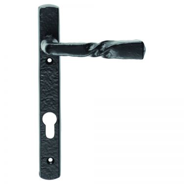 Click Here To Enlarge This Photo Of LF56NP92 - Carlisle Brass Ludlow Foundries - Narrow Plate Straight Lever Furniture - 92mm Centres - 123mm Screw Centres- Black Antique