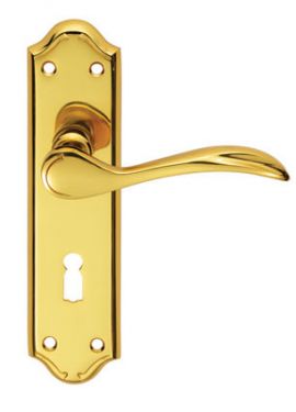 Click Here To Enlarge This Photo Of DL190 - Carlisle Brass 'Madrid' Lever Lock Furniture Polished Brass