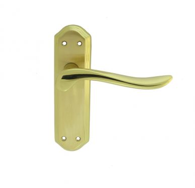 Click Here To Enlarge This Photo Of DL451SBPB - Carlisle Brass 'Lytham' Lever Latch Furniture Satin Brass&sol;Polished Brass